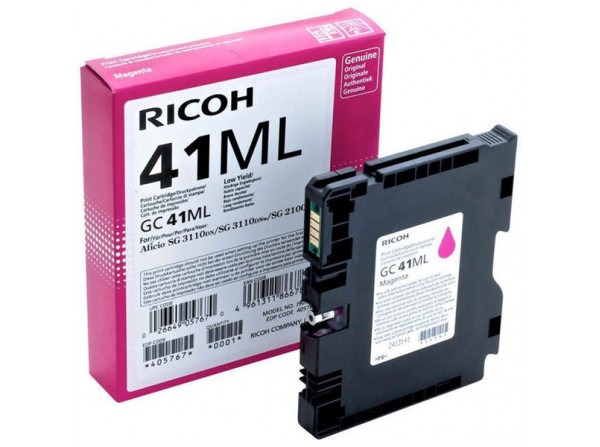 Ricoh GC-41LC Orjinal Kırmızı Jel Kartuş SG-2100N-SG3110-SG3120-SG7100DN (405767)